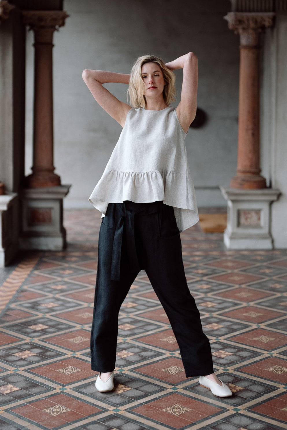 Mao Trapeze Top | Neutral