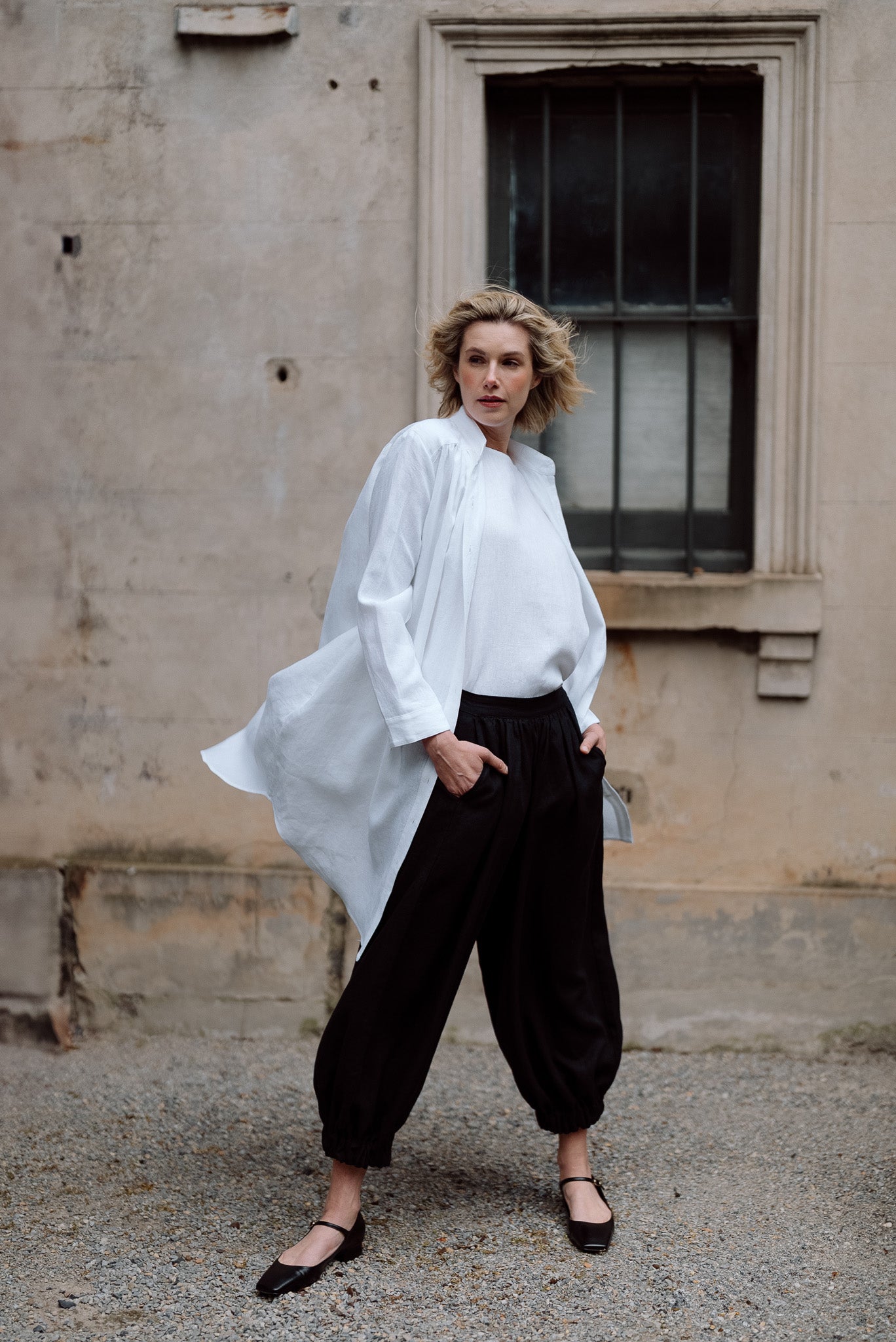 Ophelia Shirt Dress | White