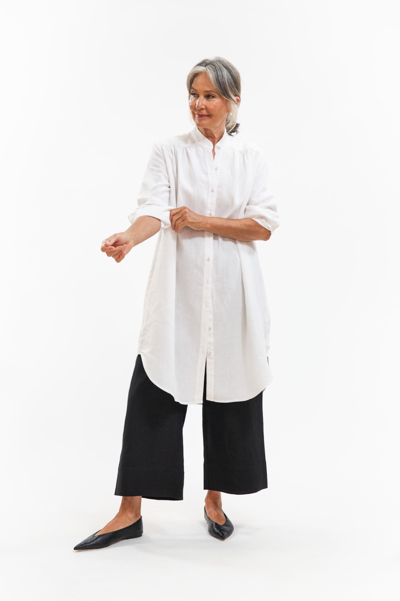 Ophelia Shirt Dress | White