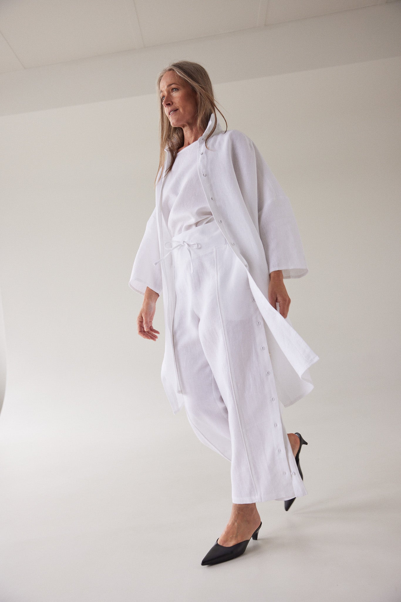 Pippi Shirt Dress | White